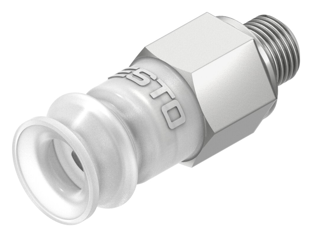 Suction cup with connection