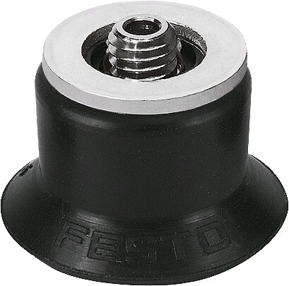 Suction cup with connection