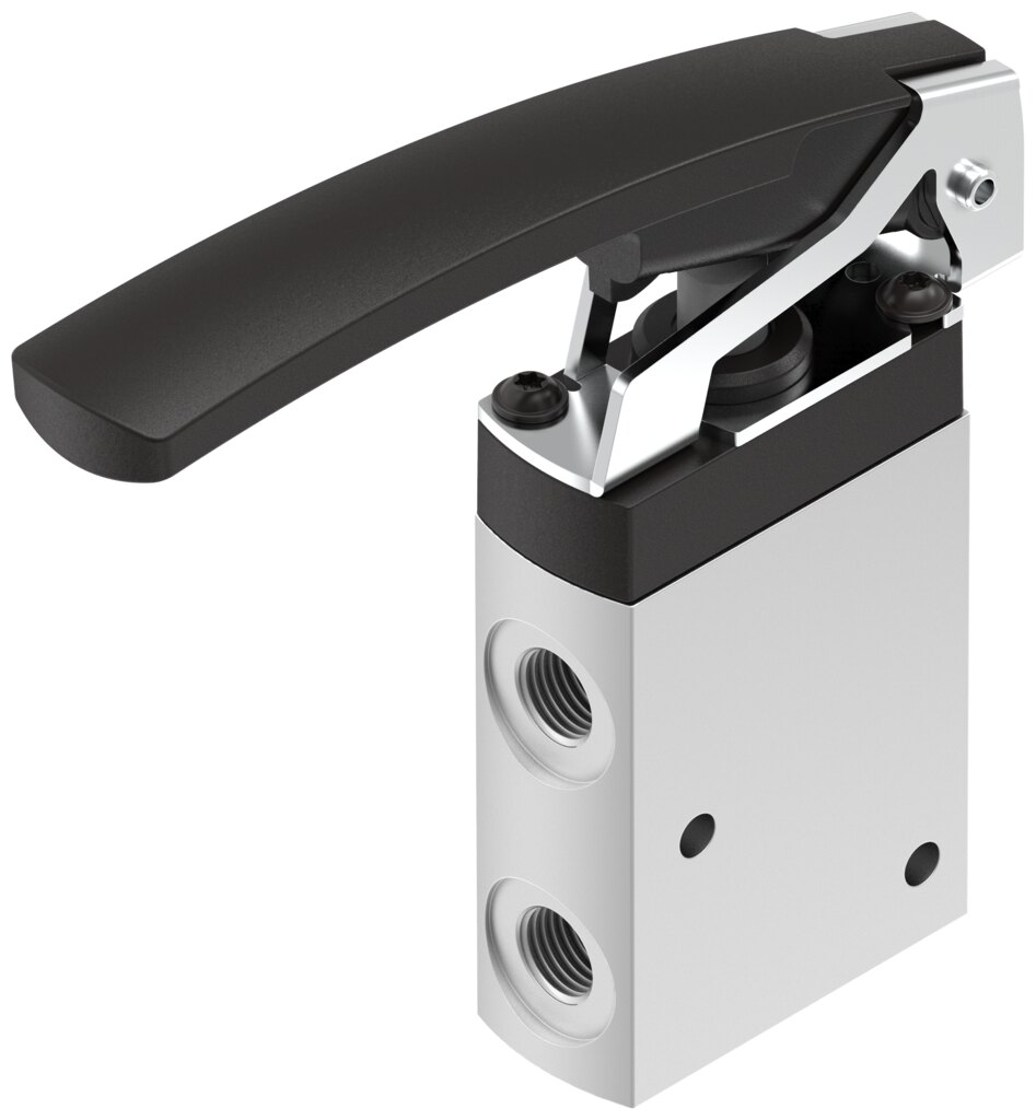 Finger lever valve