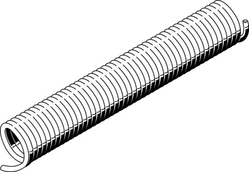 Spiral plastic tubing