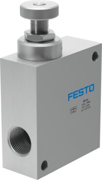 One-way flow control valve