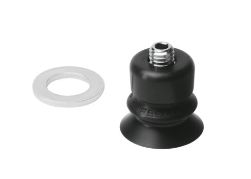 Suction cup with connection