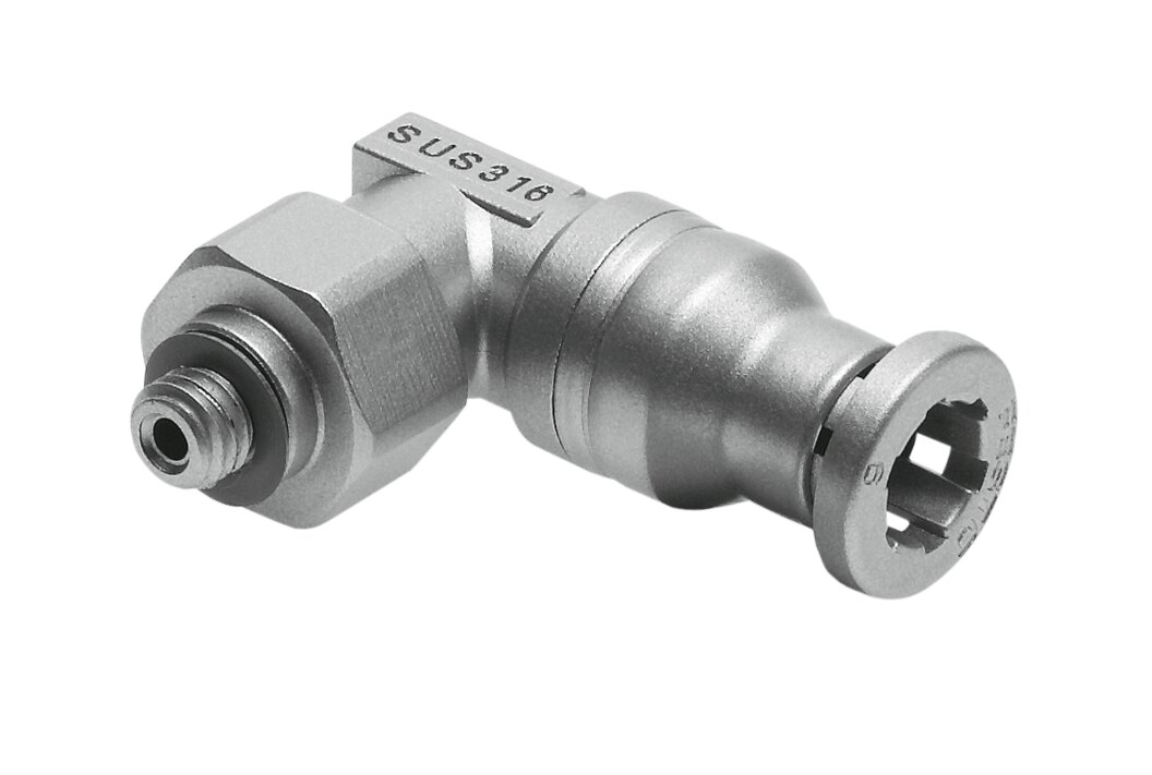 Push-in L-fitting