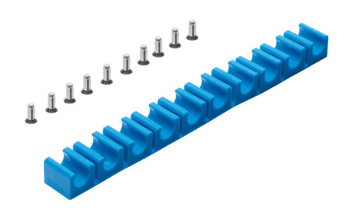 Tubing clip, tubing strip