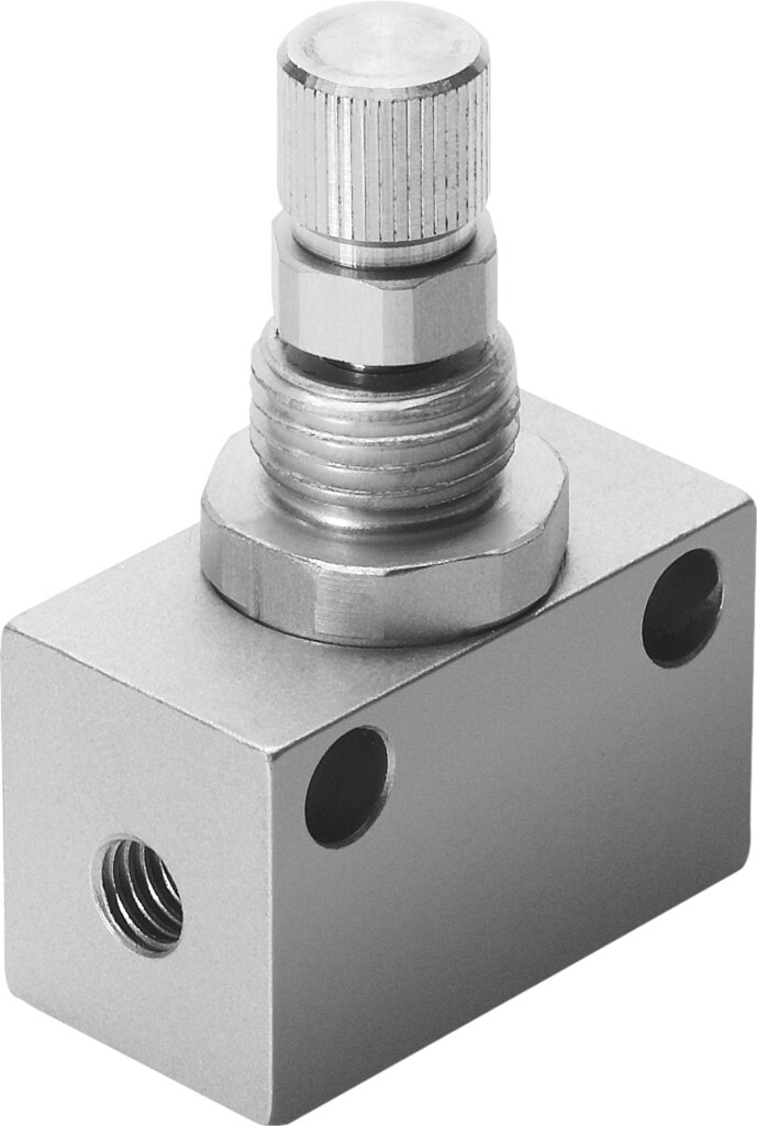 Throttle valve, in-line installation
