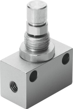 Throttle valve, in-line installation