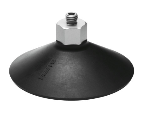 Suction cup with connection