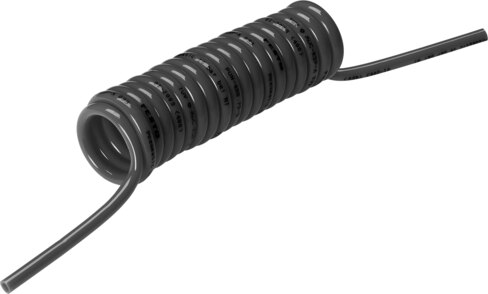 Spiral plastic tubing