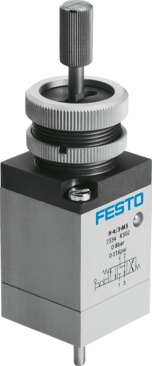 Finger lever valve