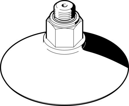 Suction cup with connection