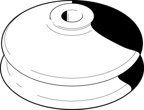 Suction cup without connector