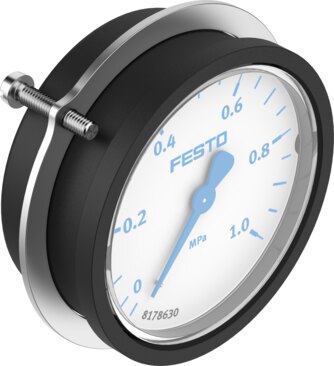 Flanged pressure gauge