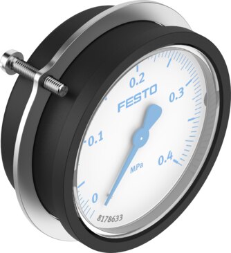 Flanged pressure gauge