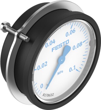 Flanged pressure gauge
