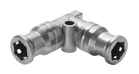 Push-in L-connector