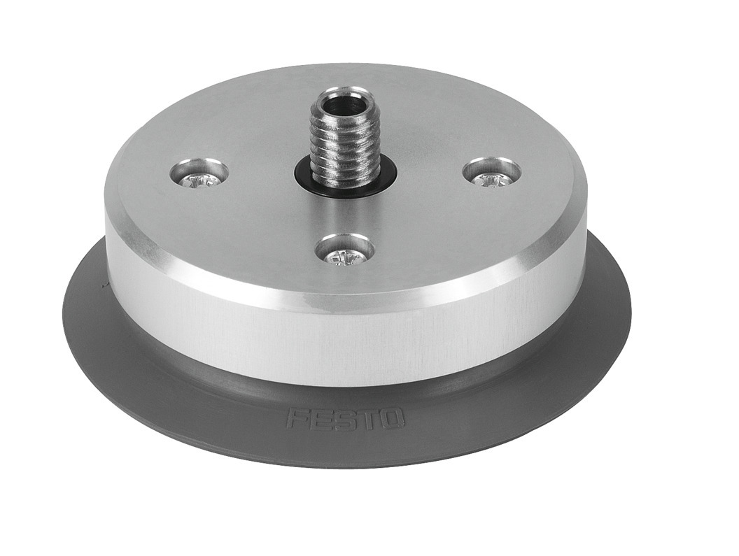 Suction cup with connection