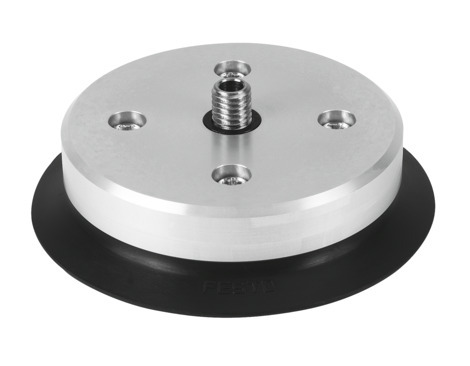 Suction cup with connection