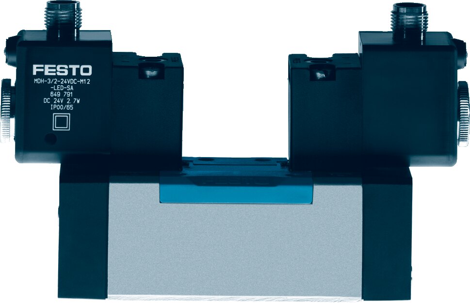 Standards-based valve to ISO 5599-1, electrically actuated