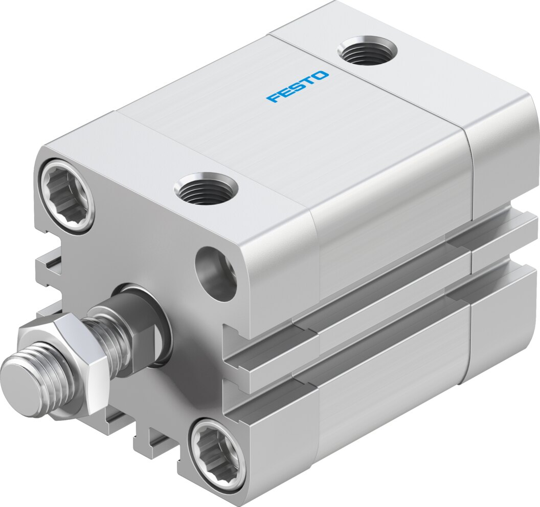 Compact cylinder, double-acting