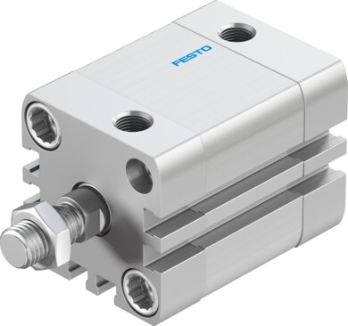 Compact cylinder, double-acting