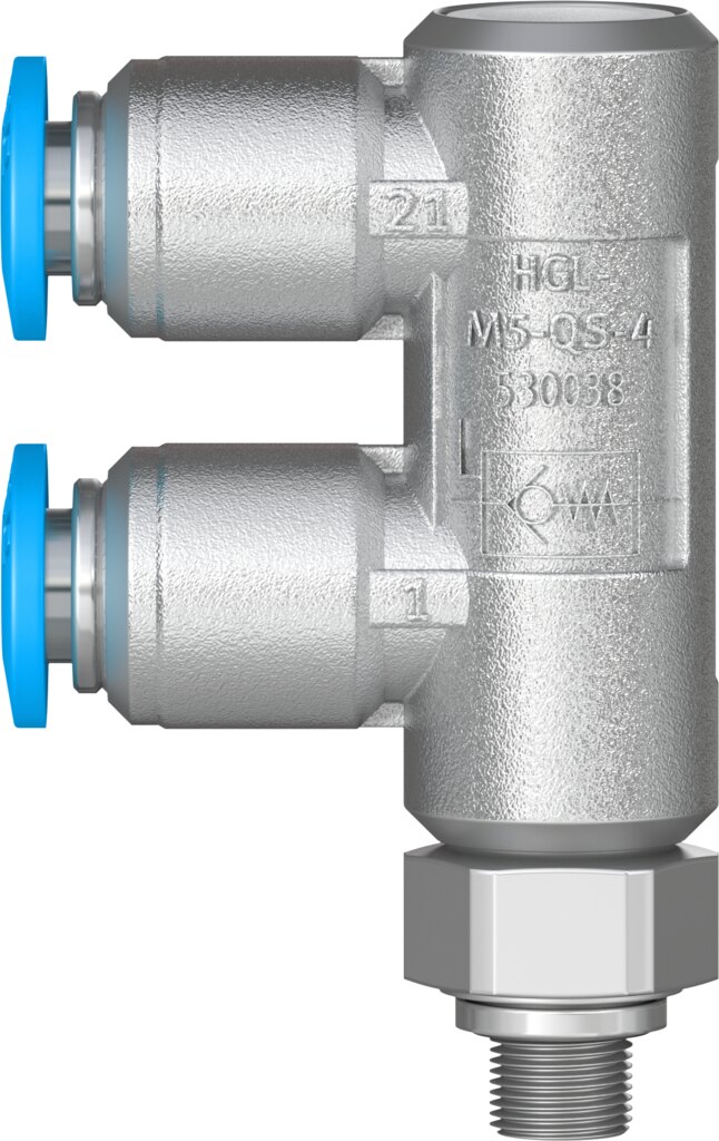 Piloted check valve
