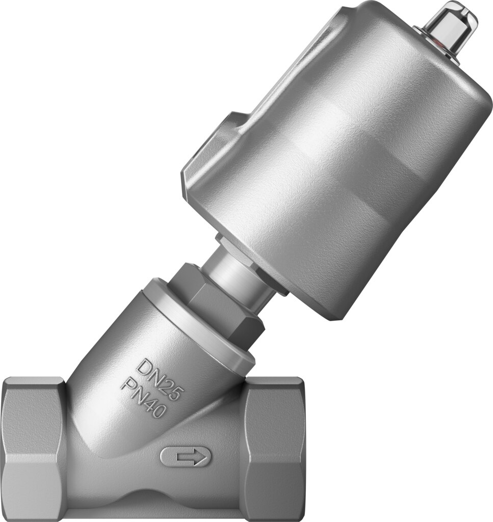 Angle seat valve
