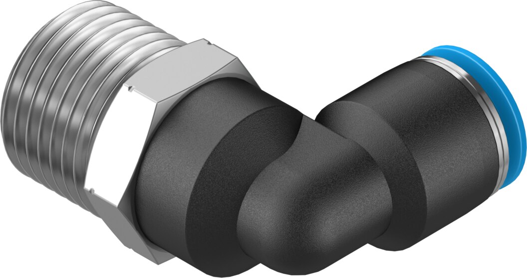 Push-in L-fitting