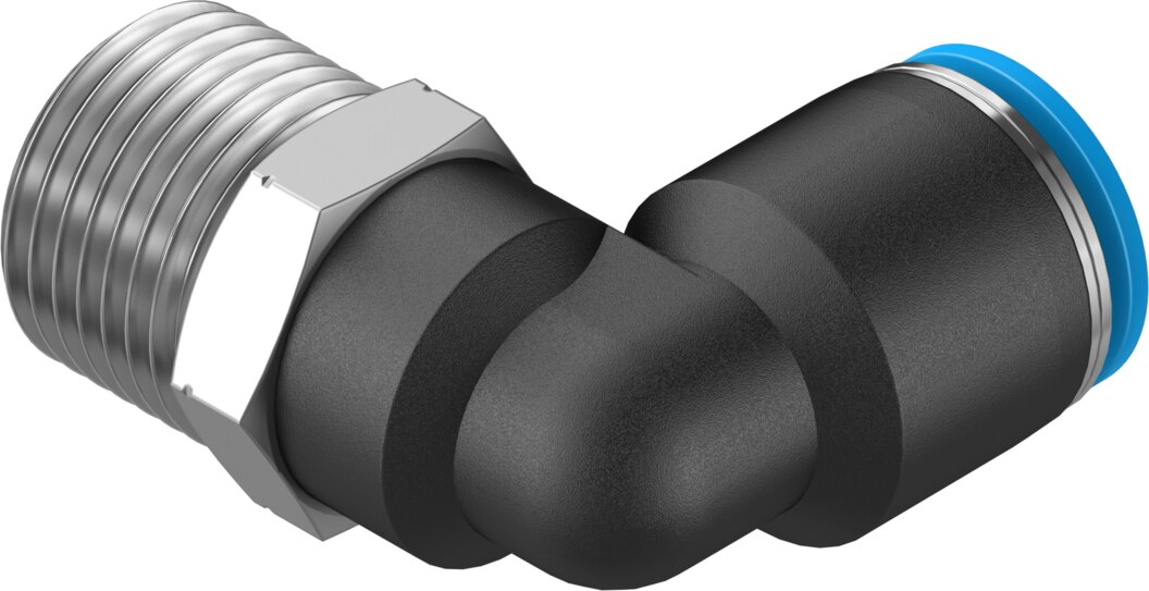 Push-in L-fitting