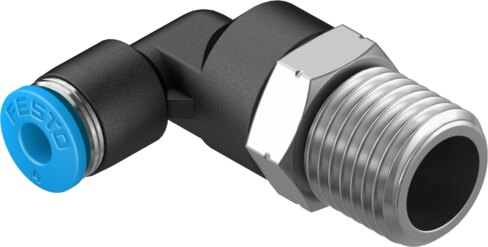 Push-in L-fitting