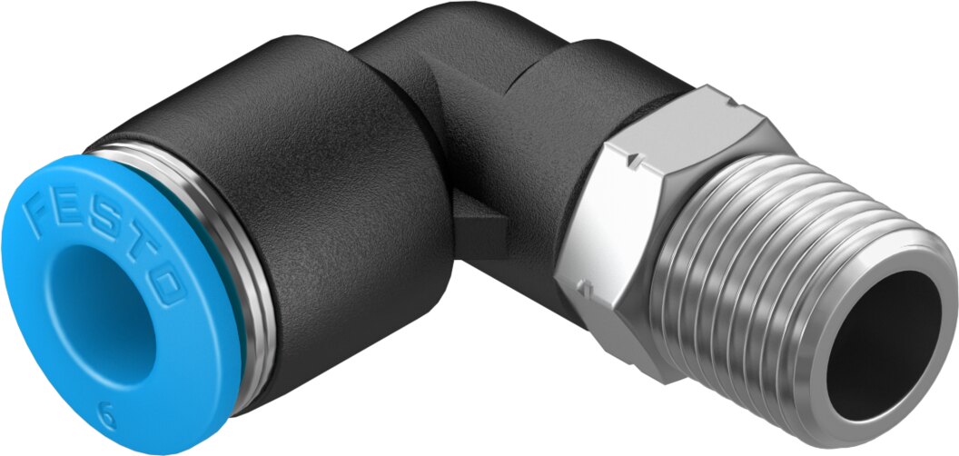 Push-in L-fitting