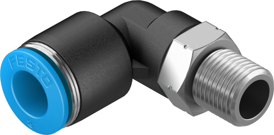 Push-in L-fitting