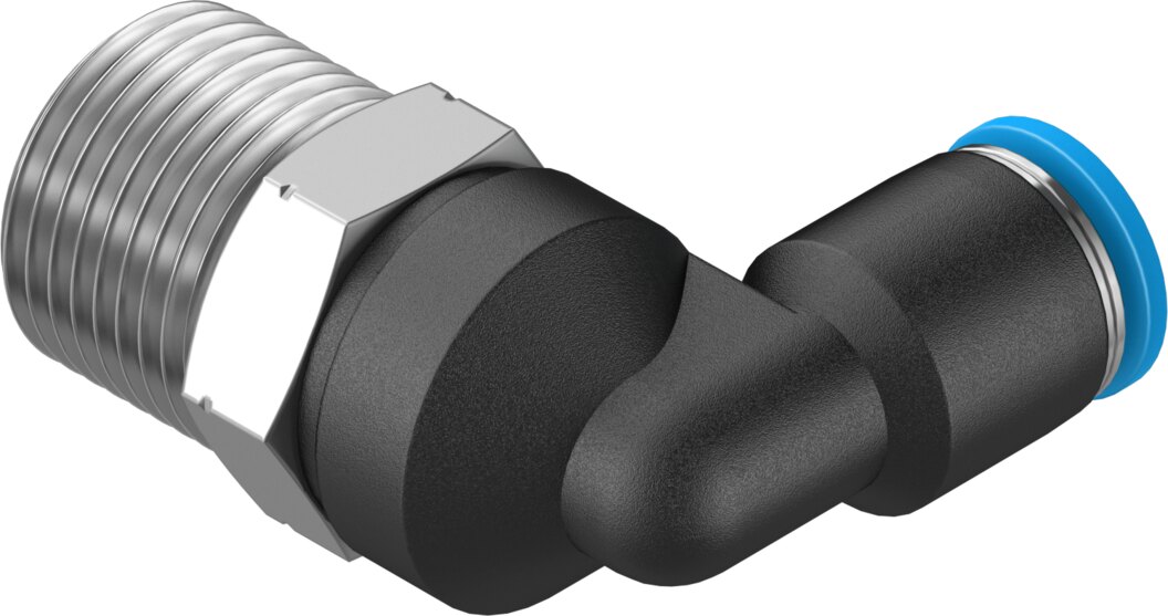 Push-in L-fitting