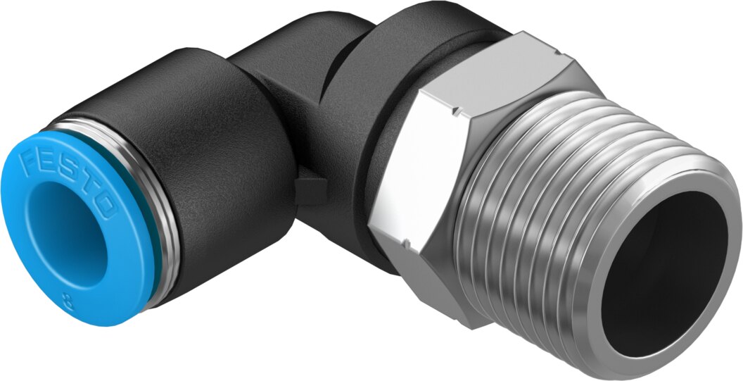 Push-in L-fitting