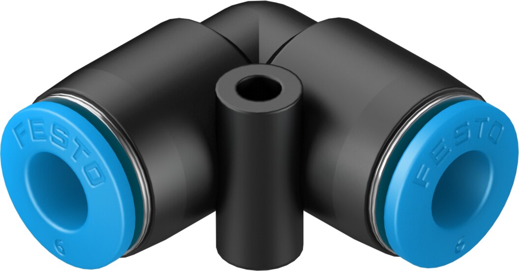 Push-in L-connector