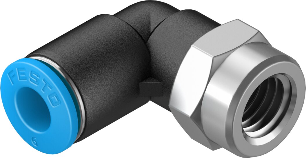 Push-in L-fitting