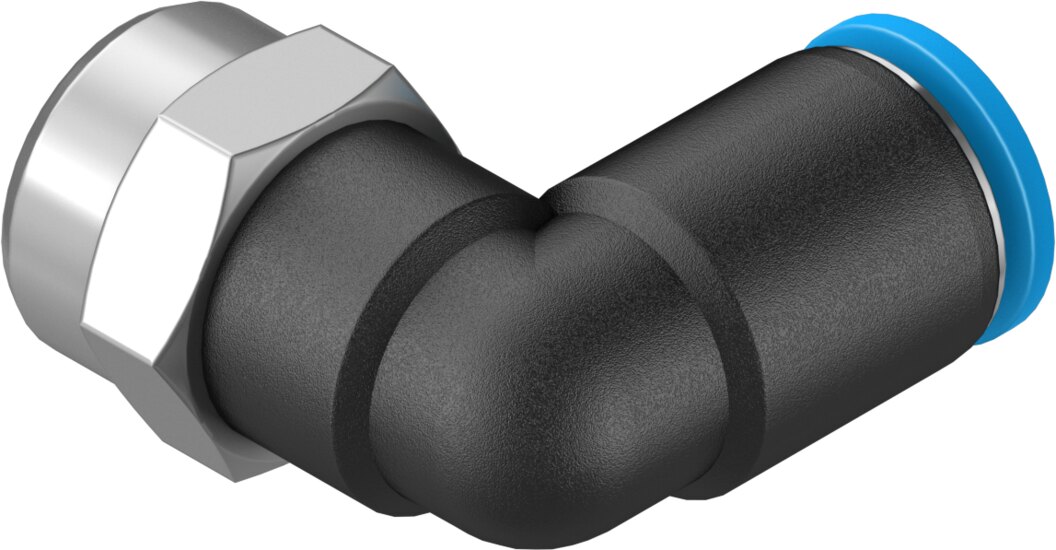 Push-in L-fitting
