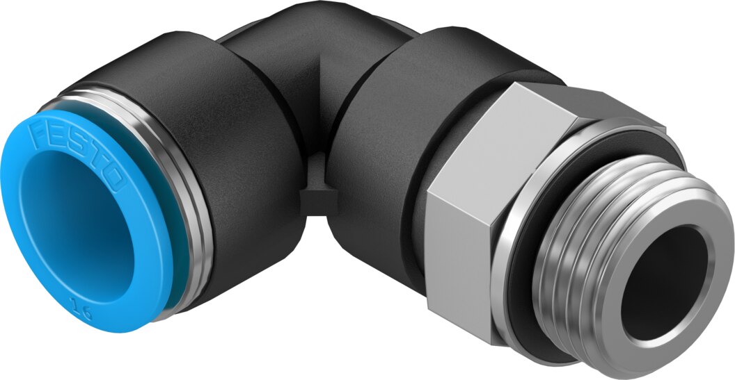 Push-in L-fitting