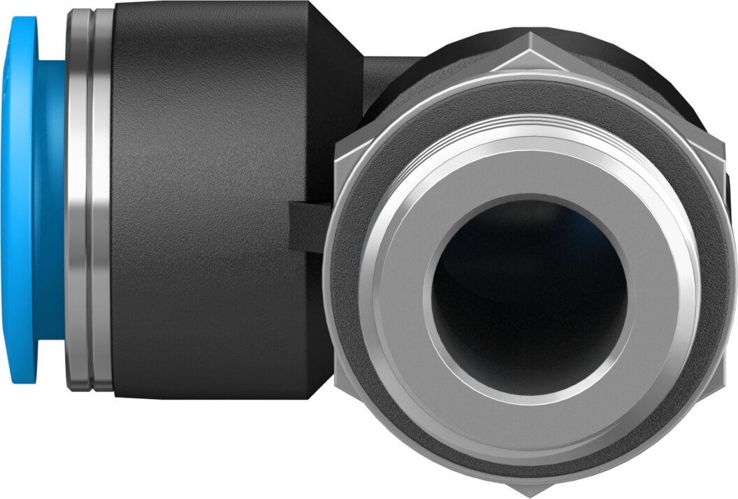 Push-in L-fitting