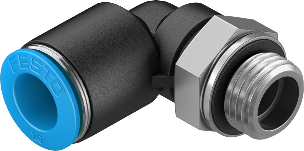 Push-in L-fitting