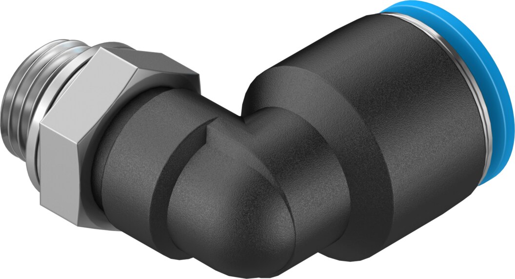 Push-in L-fitting