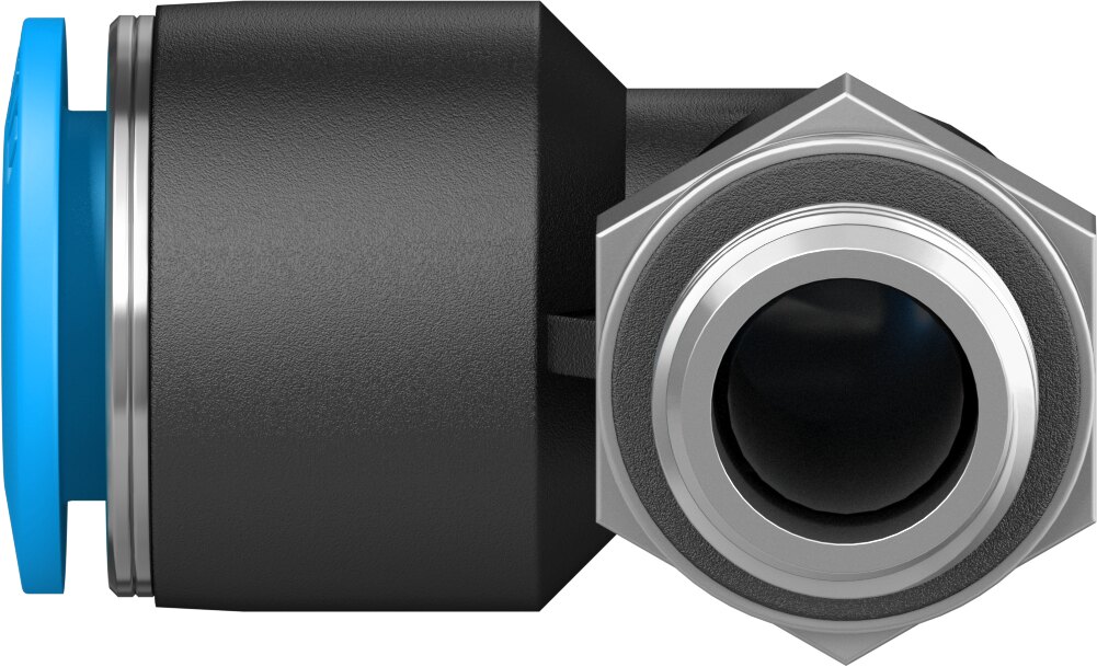 Push-in L-fitting