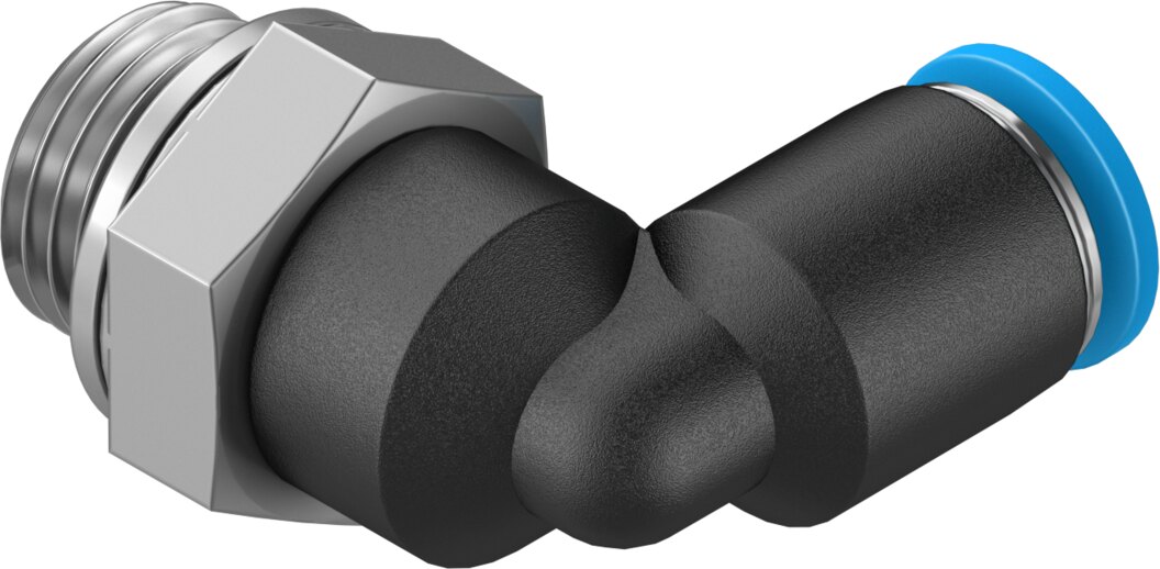 Push-in L-fitting