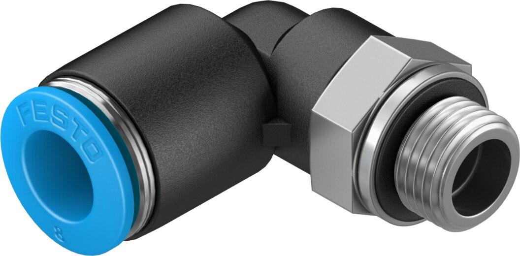 Push-in L-fitting