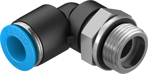 Push-in L-fitting