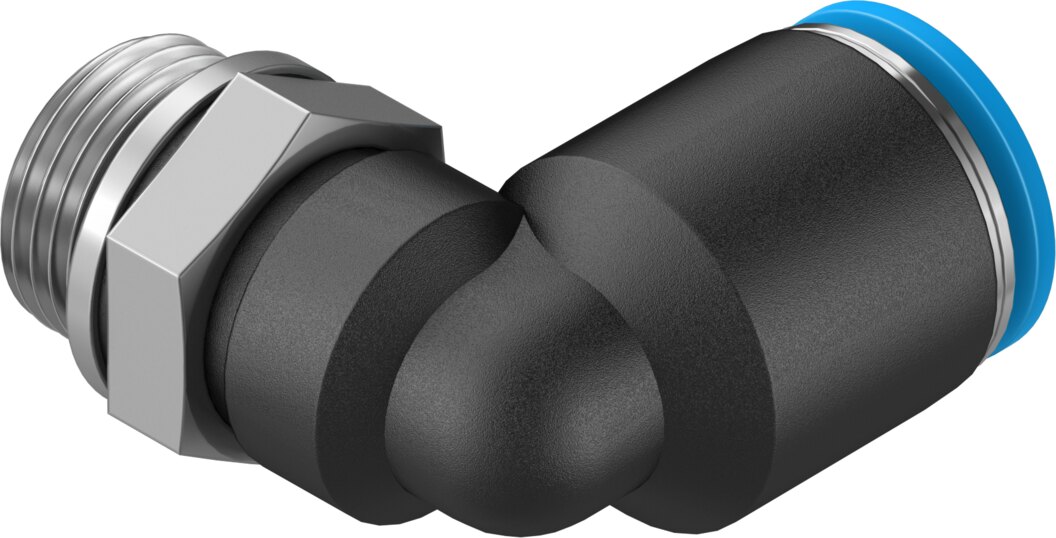 Push-in L-fitting