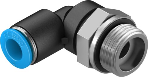 Push-in L-fitting