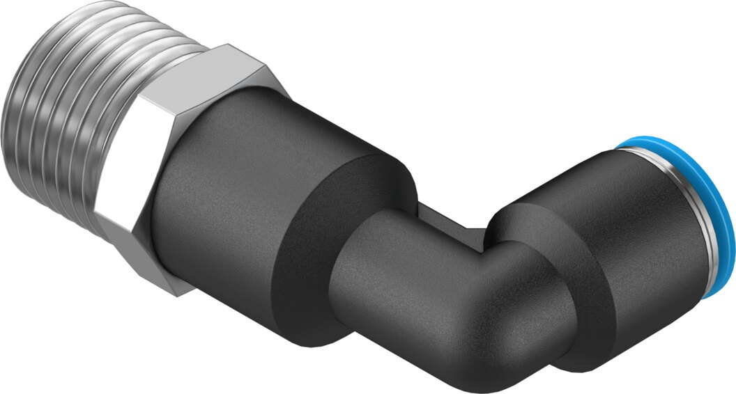 Push-in L-fitting, long