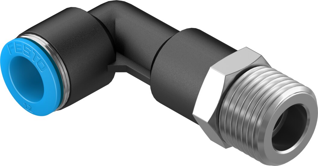 Push-in L-fitting, long