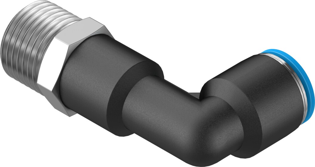 Push-in L-fitting, long