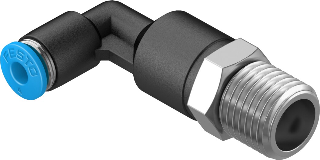 Push-in L-fitting, long